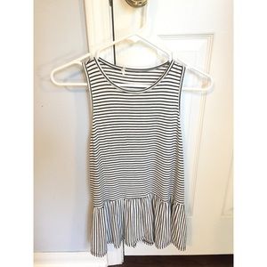 🌺 Ginger G - Striped Peplum Tank 🌺